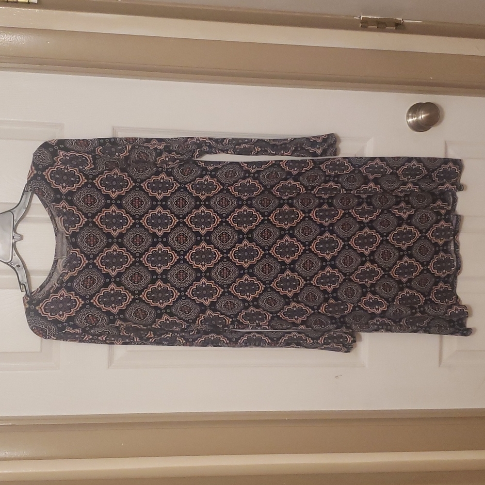 Loveappella long sleeve knit dress